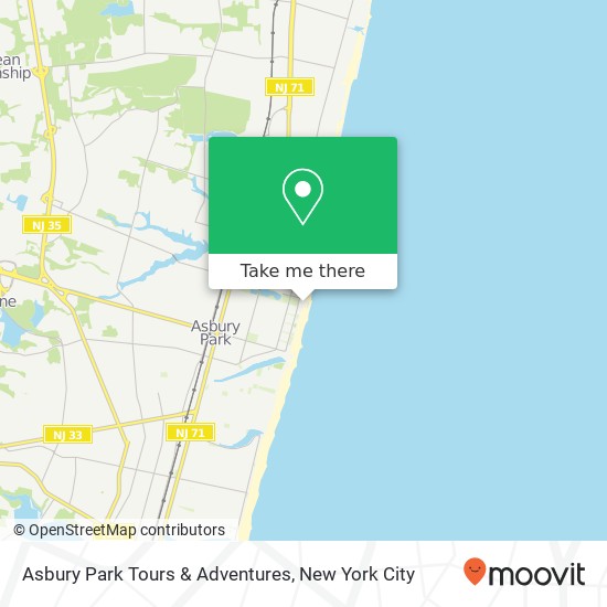 Mapa de Asbury Park Tours & Adventures