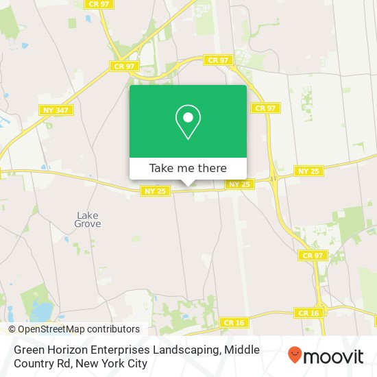 Mapa de Green Horizon Enterprises Landscaping, Middle Country Rd