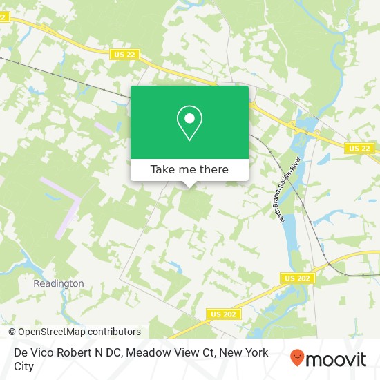 De Vico Robert N DC, Meadow View Ct map