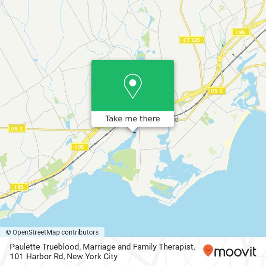 Mapa de Paulette Trueblood, Marriage and Family Therapist, 101 Harbor Rd