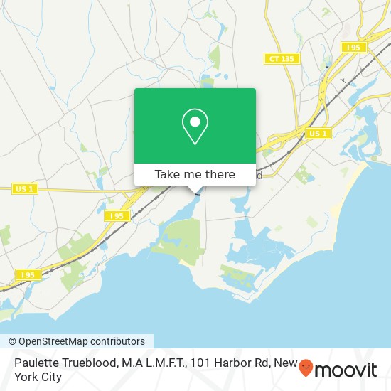 Mapa de Paulette Trueblood, M.A L.M.F.T., 101 Harbor Rd