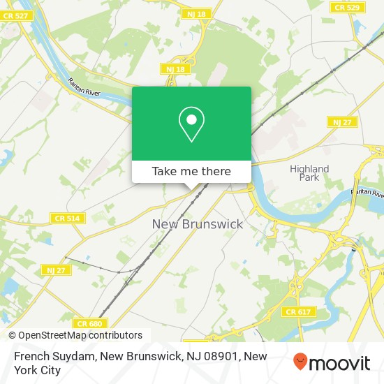 French Suydam, New Brunswick, NJ 08901 map