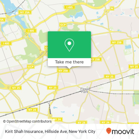 Mapa de Kirit Shah Insurance, Hillside Ave