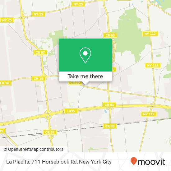 Mapa de La Placita, 711 Horseblock Rd