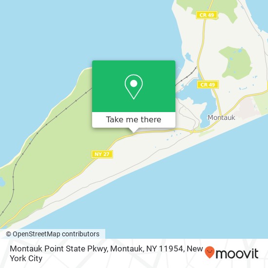 Mapa de Montauk Point State Pkwy, Montauk, NY 11954