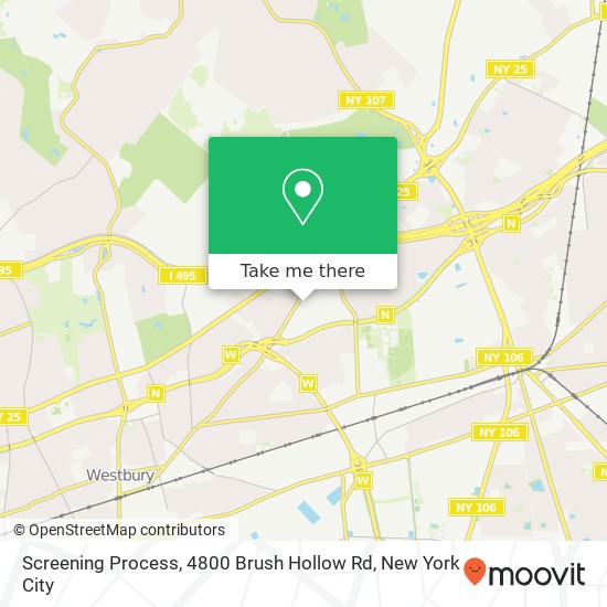 Screening Process, 4800 Brush Hollow Rd map
