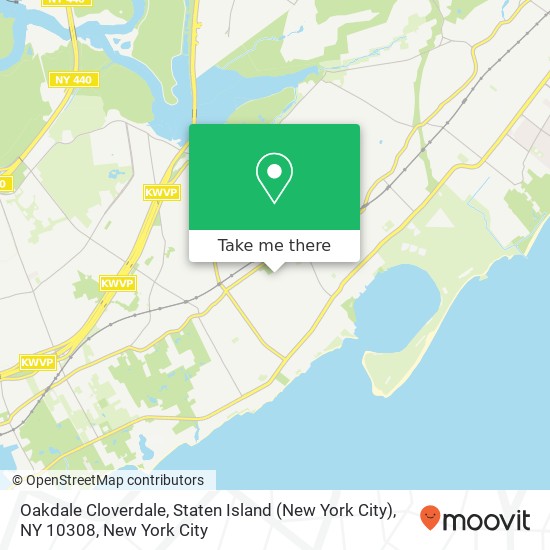 Oakdale Cloverdale, Staten Island (New York City), NY 10308 map