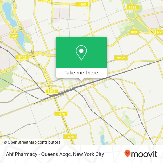 Ahf Pharmacy - Queens Acqc map