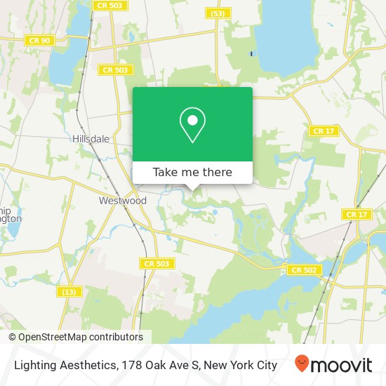 Mapa de Lighting Aesthetics, 178 Oak Ave S