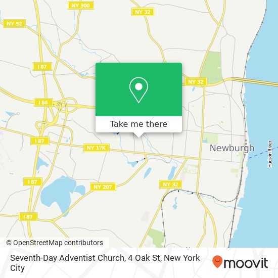 Mapa de Seventh-Day Adventist Church, 4 Oak St