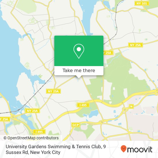 University Gardens Swimming & Tennis Club, 9 Sussex Rd map