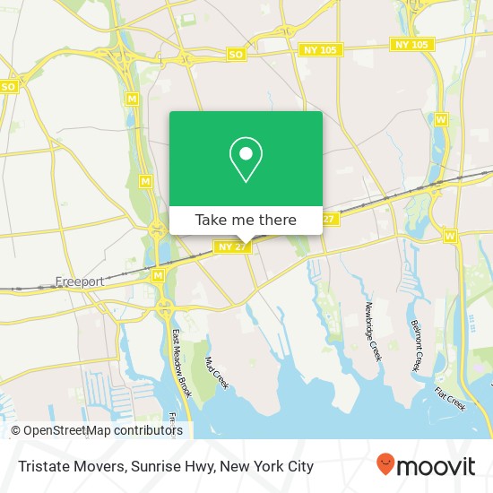 Tristate Movers, Sunrise Hwy map