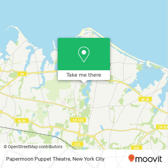 Papermoon Puppet Theatre map