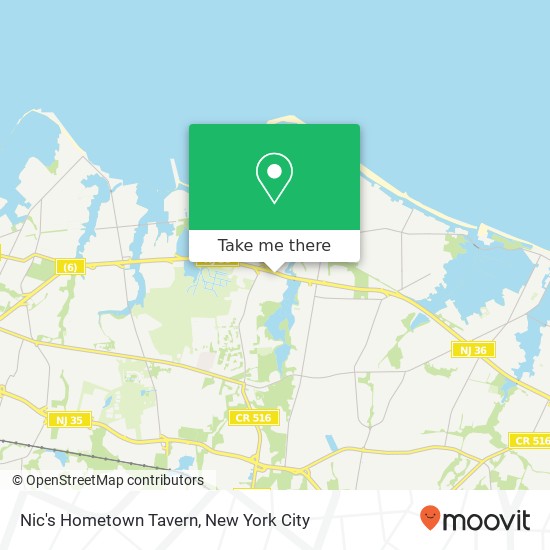Nic's Hometown Tavern map