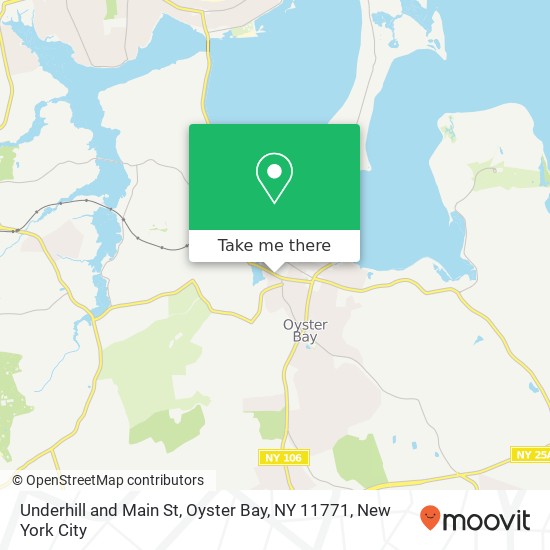 Mapa de Underhill and Main St, Oyster Bay, NY 11771