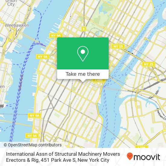 International Assn of Structural Machinery Movers Erectors & Rig, 451 Park Ave S map