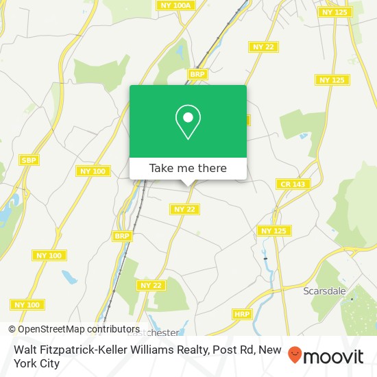 Mapa de Walt Fitzpatrick-Keller Williams Realty, Post Rd