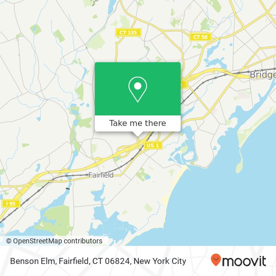 Mapa de Benson Elm, Fairfield, CT 06824