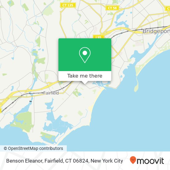 Mapa de Benson Eleanor, Fairfield, CT 06824