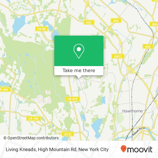 Mapa de Living Kneads, High Mountain Rd