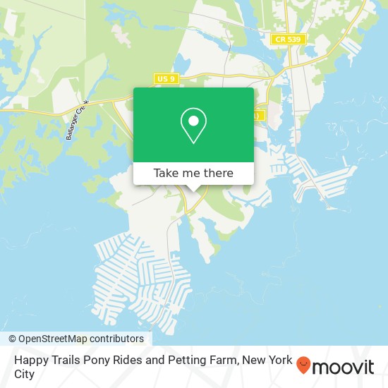 Mapa de Happy Trails Pony Rides and Petting Farm