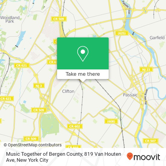 Music Together of Bergen County, 819 Van Houten Ave map