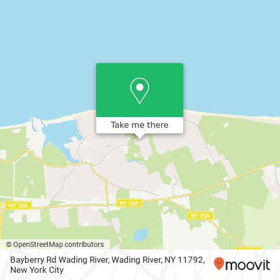 Bayberry Rd Wading River, Wading River, NY 11792 map
