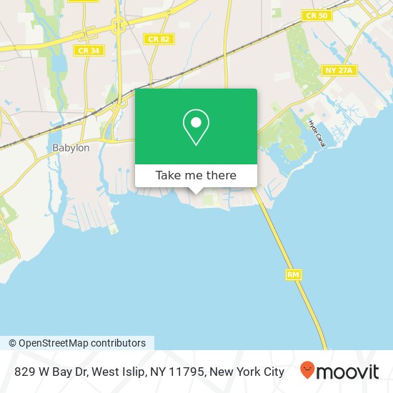 829 W Bay Dr, West Islip, NY 11795 map