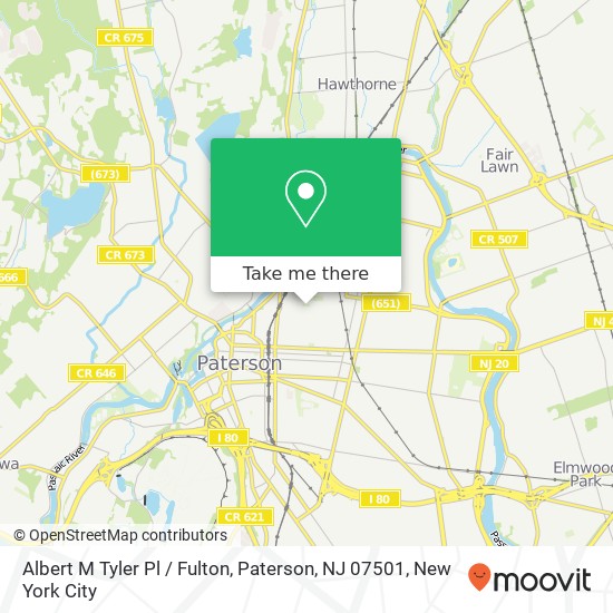 Albert M Tyler Pl / Fulton, Paterson, NJ 07501 map