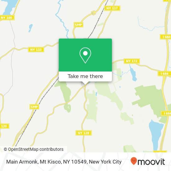 Mapa de Main Armonk, Mt Kisco, NY 10549