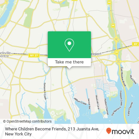 Mapa de Where Children Become Friends, 213 Juanita Ave