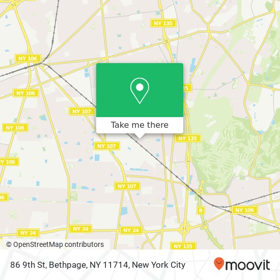 Mapa de 86 9th St, Bethpage, NY 11714