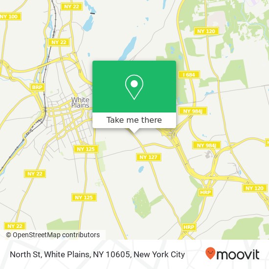 North St, White Plains, NY 10605 map