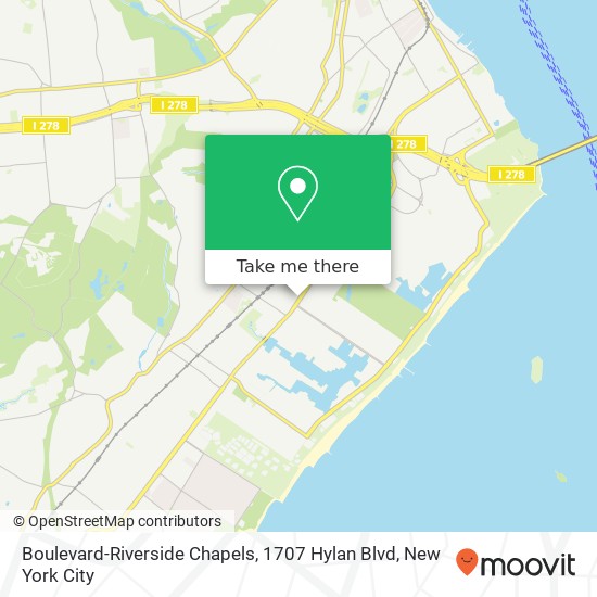 Boulevard-Riverside Chapels, 1707 Hylan Blvd map