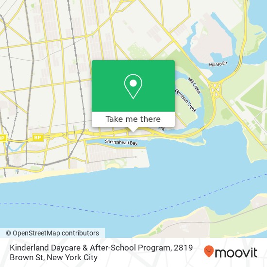 Mapa de Kinderland Daycare & After-School Program, 2819 Brown St