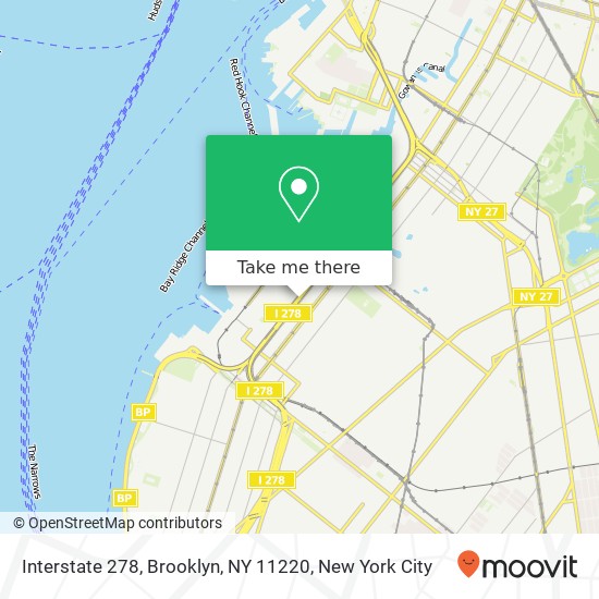 Interstate 278, Brooklyn, NY 11220 map
