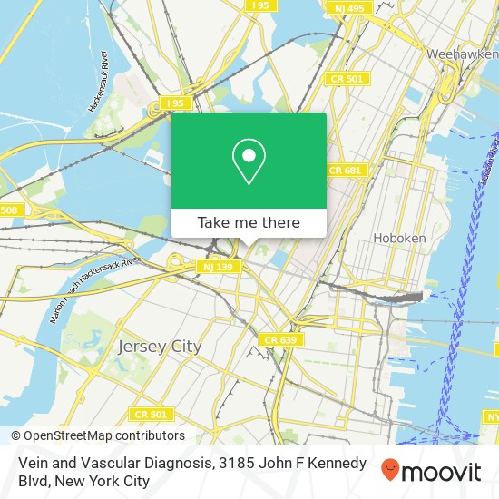 Vein and Vascular Diagnosis, 3185 John F Kennedy Blvd map