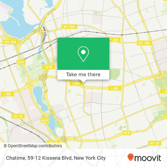 Mapa de Chatime, 59-12 Kissena Blvd