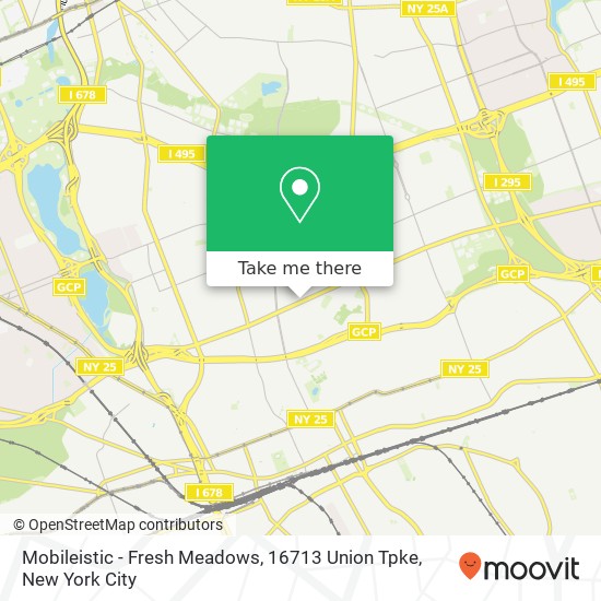 Mapa de Mobileistic - Fresh Meadows, 16713 Union Tpke