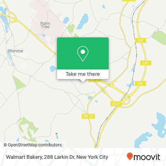 Mapa de Walmart Bakery, 288 Larkin Dr