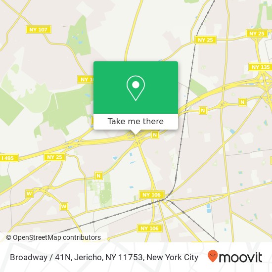 Mapa de Broadway / 41N, Jericho, NY 11753