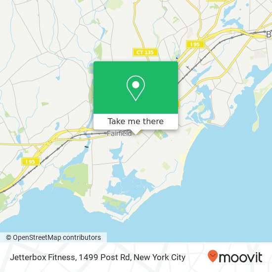Mapa de Jetterbox Fitness, 1499 Post Rd