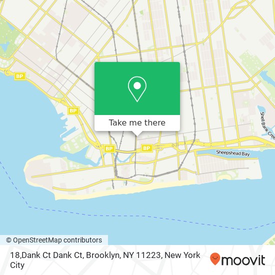 Mapa de 18,Dank Ct Dank Ct, Brooklyn, NY 11223