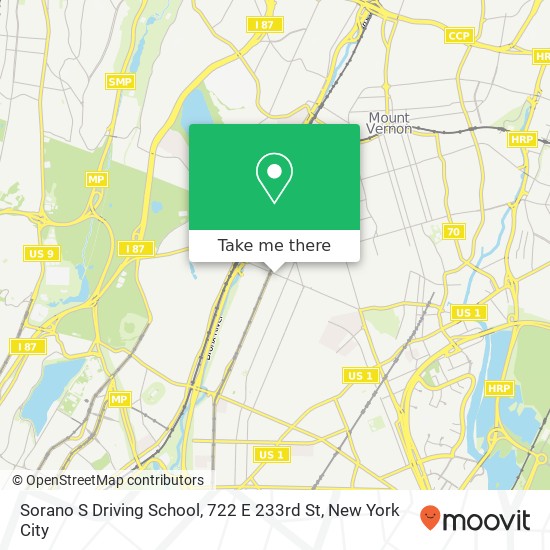 Sorano S Driving School, 722 E 233rd St map