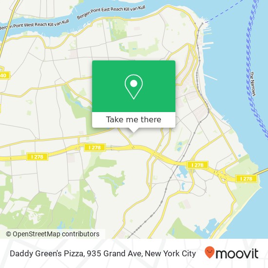 Mapa de Daddy Green's Pizza, 935 Grand Ave