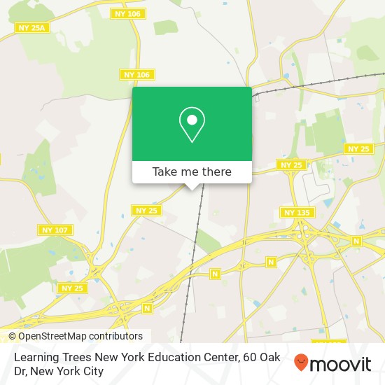 Mapa de Learning Trees New York Education Center, 60 Oak Dr