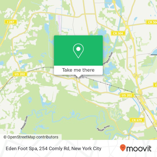 Eden Foot Spa, 254 Comly Rd map