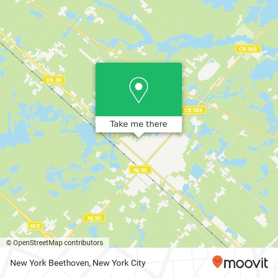 Mapa de New York Beethoven, Egg Harbor City, NJ 08215