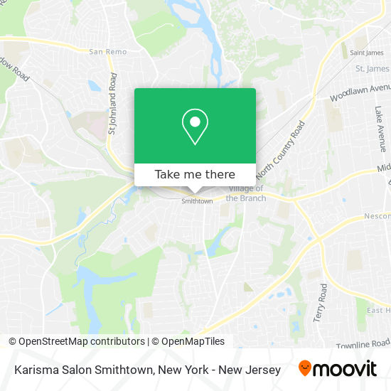 Karisma Salon Smithtown map