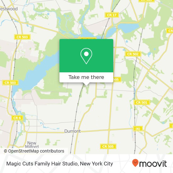 Mapa de Magic Cuts Family Hair Studio